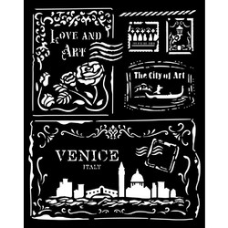 Stamperia Στένσιλ Σχέδια Venice City of Art Cards 20x25cm KSTD1830