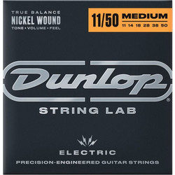 Dunlop DEN1150 Σετ 6 Χορδές Ηλεκτρικής Κιθάρας Nickel Plated Steel 11-50" Medium Tension