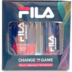 Fila Detox Dive Anti -Oxidant Sport Shampoo & Shower Gel 250ml + Deodorant Spray 150ml