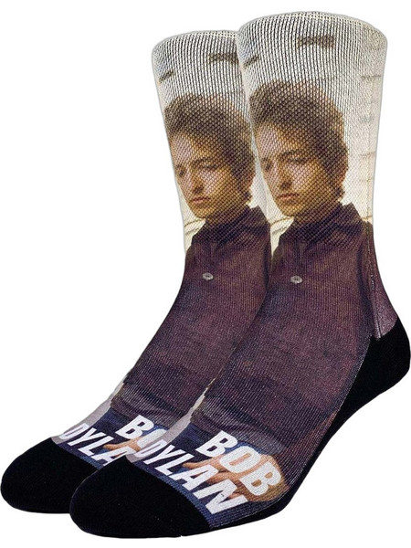 Good Luck Sock Bob Dylan On the Streets Ανδρικές Κάλτσες Ψηλές με Σχέδια Πολύχρωμες GLS-4350