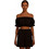 VinD.gr Γυναικείο Καλοκαιρινό Crop Top Μαύρο 1262250001