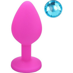 Guilty Toys Medium Πρωκτική Σφήνα Diamond Plug Ανοικτό Μπλε 8cm Ροζ