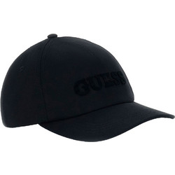 Guess Ανδρικό Καπέλο Jockey Υφασμάτινο Μαύρο AW5617COT01-BLA