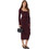 Tommy Jeans Midi Καθημερινό Φόρεμα Ριπ Μπορντό DW0DW23329-V11