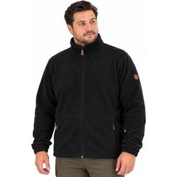 Double Ανδρική Ζακέτα Fleece με Φερμουάρ Μαύρη MFT-7088