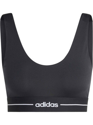 Adidas Hyperglam Αθλητικό Μπουστάκι με Μέτρια Στήριξη Μαύρο KC7666