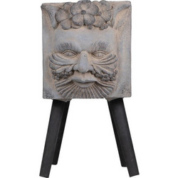 Artekko Zephyrus Κασπώ Δαπέδου με Πόδια Γκρι 28x57cm D77549