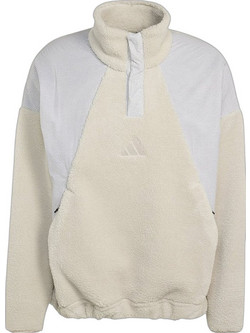 Adidas Fleece Ανδρικό Αθλητικό Φούτερ Εκρού KH4588