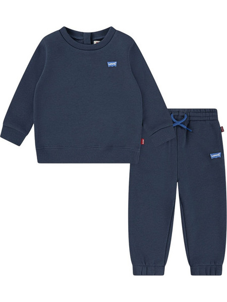 Levi's Βρεφικό Σετ Φόρμας για Αγόρι Χειμωνιάτικο Navy Μπλε 6EP012-UF3
