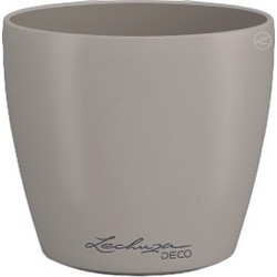 Lechuza Cachepot Deco 10 Γλάστρα Στρογγυλή Πλαστική Καφέ 11x10cm 18861