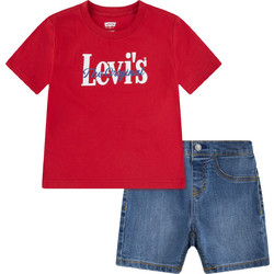 Levi's Βρεφικό Σετ για Αγόρι Καλοκαιρινό Κόκκινο Navy Μπλε 6EP622-RCU