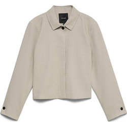 Vero Moda Γυναικεία Καπαρντίνα Υφασμάτινη Εκρού 10350737