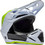 Fox Racing V3 Tine White Yellow Κράνος Μηχανής Motocross 1270gr