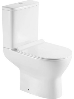 Karag Amfipolis Round Καπάκι Λεκάνης Οβάλ Πλαστικό Slim Soft Close Λευκό 42x37.5cm TR 125P