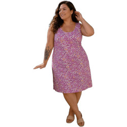 Asel Homewear Γυναικείο Νυχτικό Αμάνικο Ροζ W5298