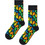 Happy Socks Ghost Fleece Ανδρικές Κάλτσες Ψηλές με Σχέδια Μαύρες P006129-1000