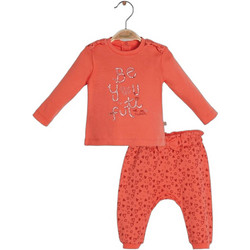 BiBaby Sweet Leopard Βρεφικό Σετ Φόρμας για Κορίτσι Χειμωνιάτικο Κοραλί 59690