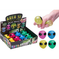 Alien Splat Heads Squishy Διάφορα Χρώματα