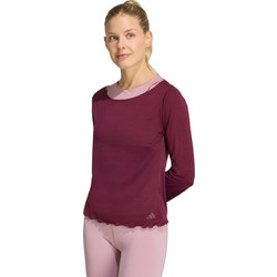 Adidas Motion Γυναικείο Αθλητικό T-Shirt Μπορντό KV4046