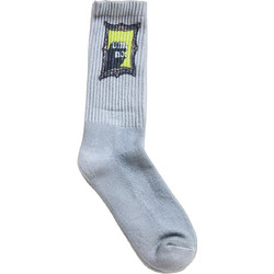 Funky Buddha Ανδρικές Κάλτσες Ψηλές με Σχέδια Γκρι FBM014-390-10