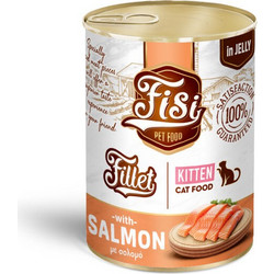 FISI Fillet Kitten with Salmon in Jelly 3x400gr
