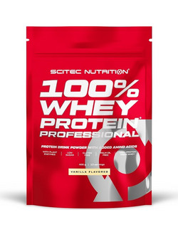 Scitec Nutrition 100% Whey Professional Vanilla Πρωτεΐνη Ορού Γάλακτος Γράμμωσης Χωρίς Γλουτένη 400gr