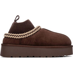 Xti Γυναικεία Μποτάκια Suede Σοκολατί 146066