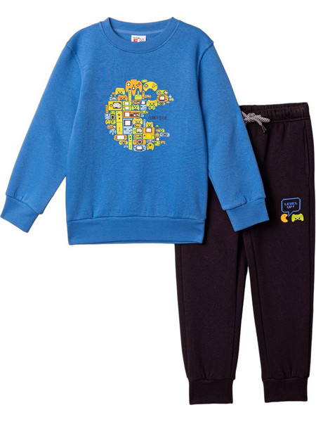 Funky Παιδικό Σετ Φόρμας Royal Blue Μαύρο 227-317121-2