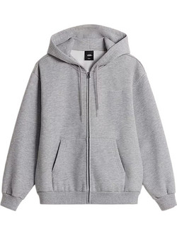 Vans Salton Γυναικεία Ζακέτα Φούτερ Μακριά με Κουκούλα και Φερμουάρ Γκρι VN000W1B-02F