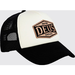 Deus Ex Machina Ανδρικό Καπέλο Jockey με Δίχτυ Snapback Υφασμάτινο Λευκό Μαύρο D263MHA181-BLK
