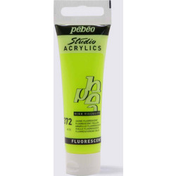 Pebeo Studio Acrylics 372 Fluorescent Yellow Ακρυλικό Χρώμα Ζωγραφικής 30ml