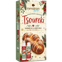 Messinian Spa Box Tsoureki Shower Gel 100ml + Body Milk 100ml