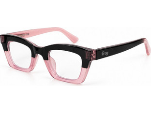 Frog Optical F398 Γυναικεία Γυαλιά Πρεσβυωπίας +1.00 Κοκάλινα Μαύρα Ροζ