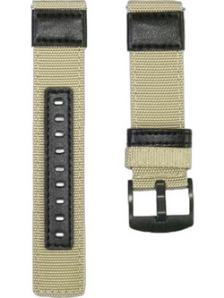 Amazfit Nylon Canvas Λουράκι Υφασμάτινο Black / Khaki (Amazfit GTS / GTS 2 / GTS 2 mini / GTS 2e)