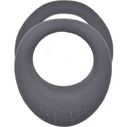 Kinksters Double Ελαστικό Δαχτυλίδι Πέους Σιλικόνης 40mm Μαύρο