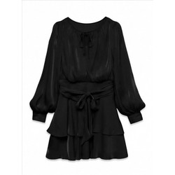 Vero Moda Mini Φόρεμα για Γάμο / Βάπτιση Μαύρο 10355748