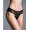 Milena By Paris Γυναικείο Sexy String με Δαντέλα Μαύρο 6991