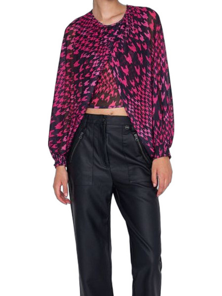 Ale Γυναικείο Χειμερινό Crop Top Φούξια 8917434