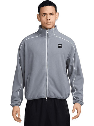 Nike Air Windrunner Ανδρική Ζακέτα Fleece με Φερμουάρ Γκρι IM5849-084