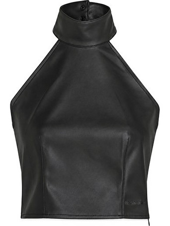 Karl Lagerfeld Γυναικείο Χειμερινό Crop Top Μαύρο B4W11022-999
