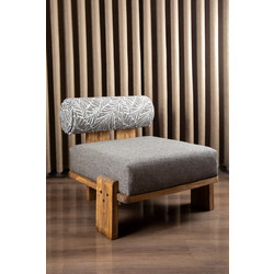 Stewe Home Πολυθρόνα Γκρι 993768