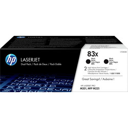 HP 83X Black Toner 2pcs