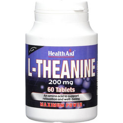 Health Aid L-Theanine 200mg 60 Ταμπλέτες