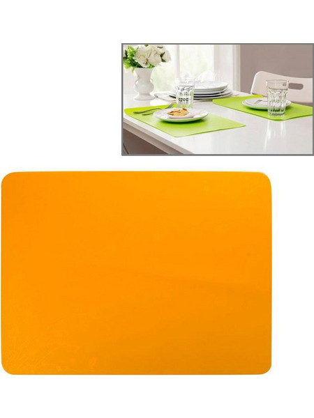 40x30cm Αντιολισθητικό Χαλάκι Θερμομόνωσης Σιλικόνης για Τρόφιμα/Ποτά/Φούρνο/Παιδικό Τραπέζι (Πορτοκαλί) (OEM)
