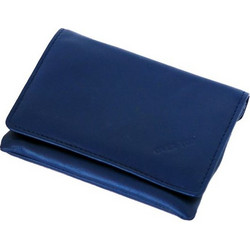 Καπνοθήκη από γνήσιο δέρμα Over Top 10043 ELECTRIC BLUE (μεσαία που κλείνει με φερμουάρ) δερμάτινη