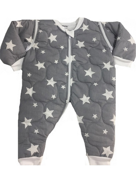 Ninetta Bebe Χειμερινός Υπνόσακος με Πόδια Grey Stars