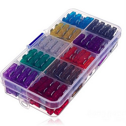 100x Assorted Car Medium Blade Fuse 2A 3A 5A 7.5A 10A 15A 20A 25A 30A 35A Car Fuse set