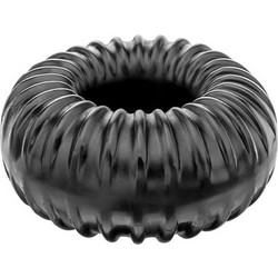 Perfect Fit Ribbed Ring Ελαστικό Δαχτυλίδι Πέους Σιλικόνης 1.5cm Μαύρο