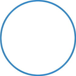 Amila Χούλα Χουπ Hq 80Cm - Φ19Mm - 330Gr, Μπλε (98818) Μπλε