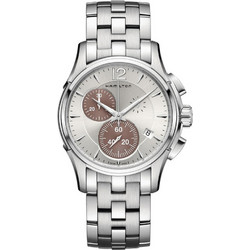 Hamilton Jazzmaster Ανδρικό Ρολόι Χρονογράφος με Ασημί Μεταλλικό Μπρασελέ H32612151